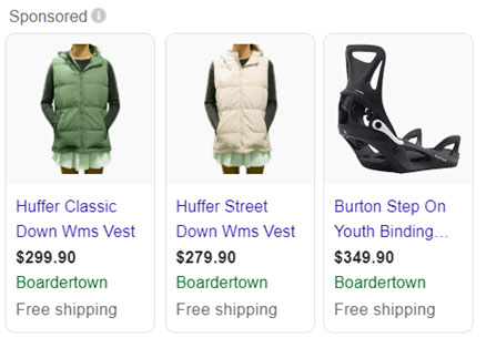 Google Smart Shopping Snippets