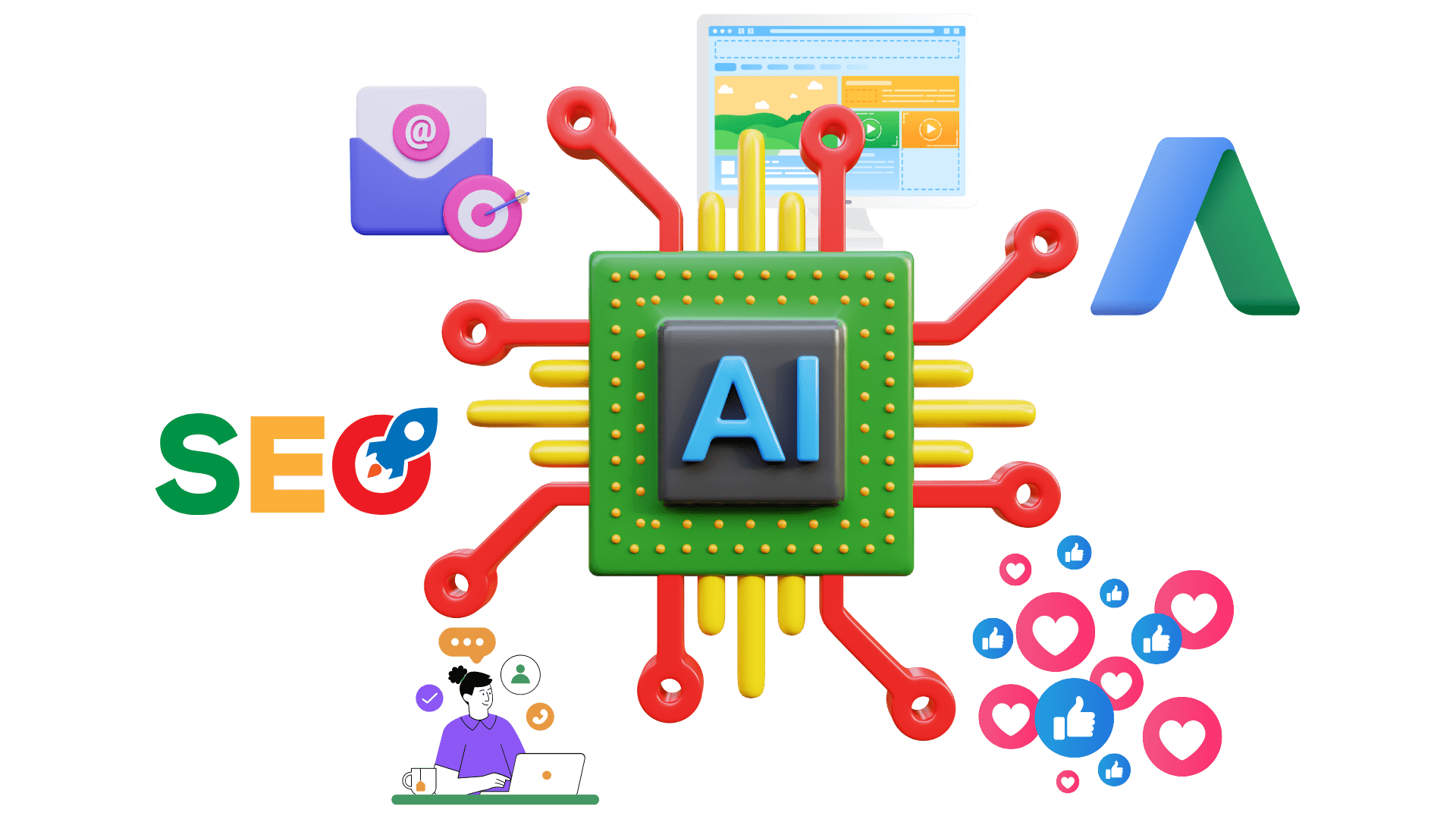 Featured image for AI in digital marketing