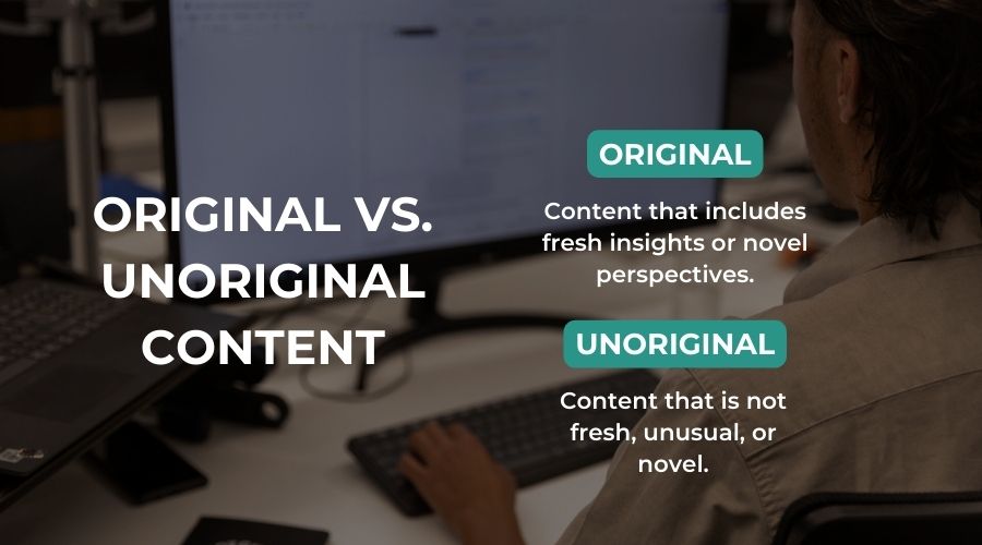 original versus unoriginal content