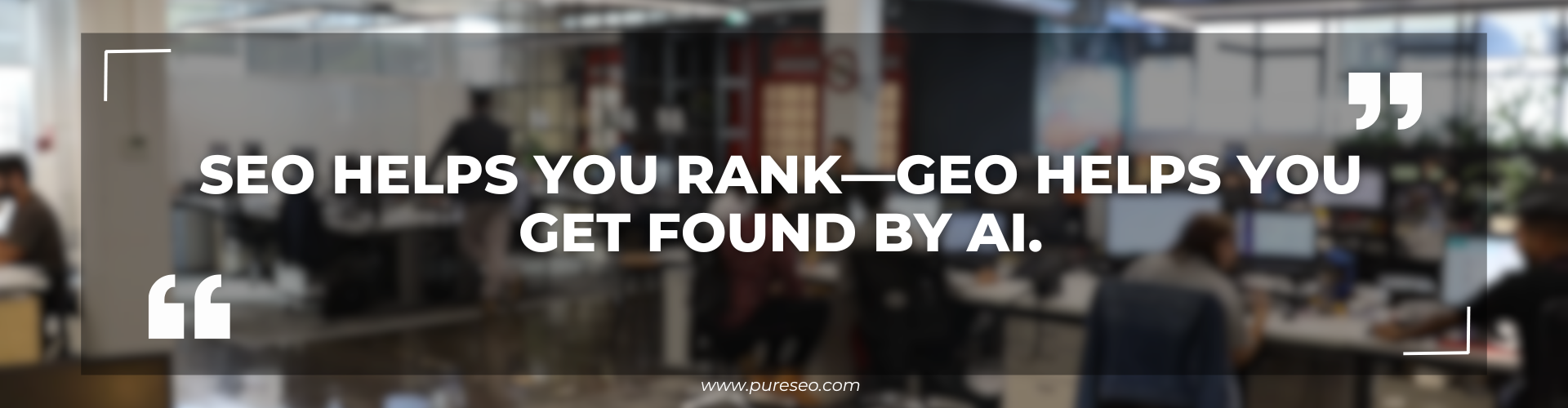 SEO helps you rank, GEO helps you get found by AI.